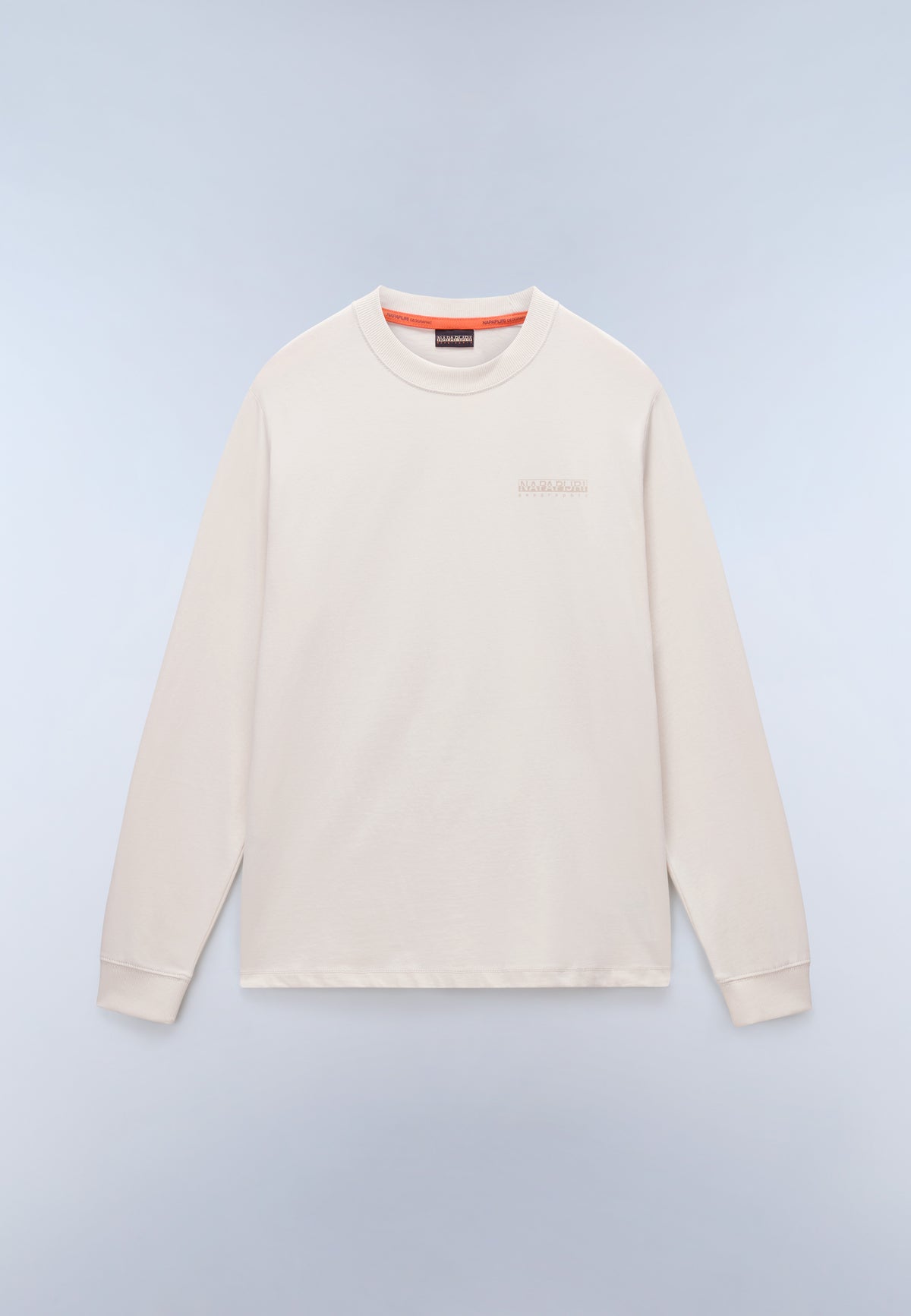 Camiseta de Punto de Manga Larga Back Graphic Beige - 5