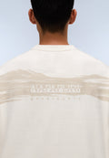 Camiseta de Punto de Manga Larga Back Graphic Beige - 6