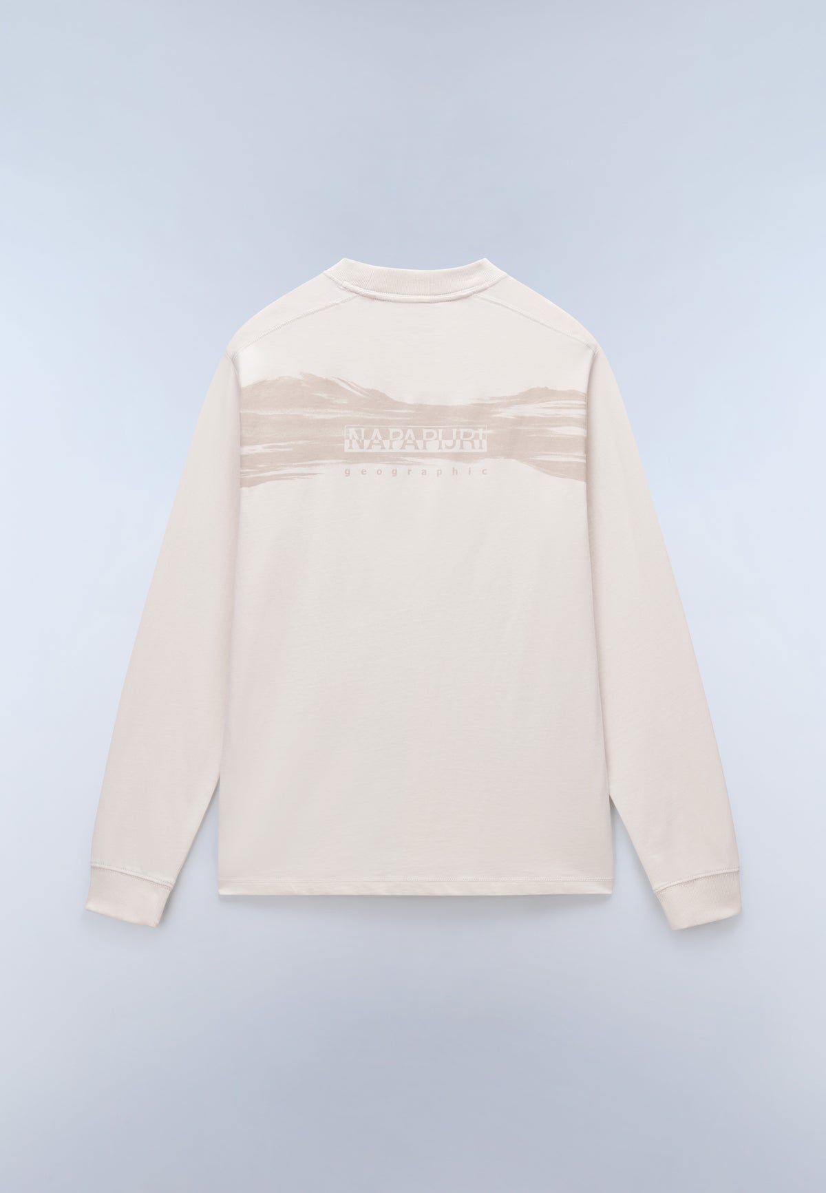 Camiseta de Punto de Manga Larga Back Graphic Beige - 1
