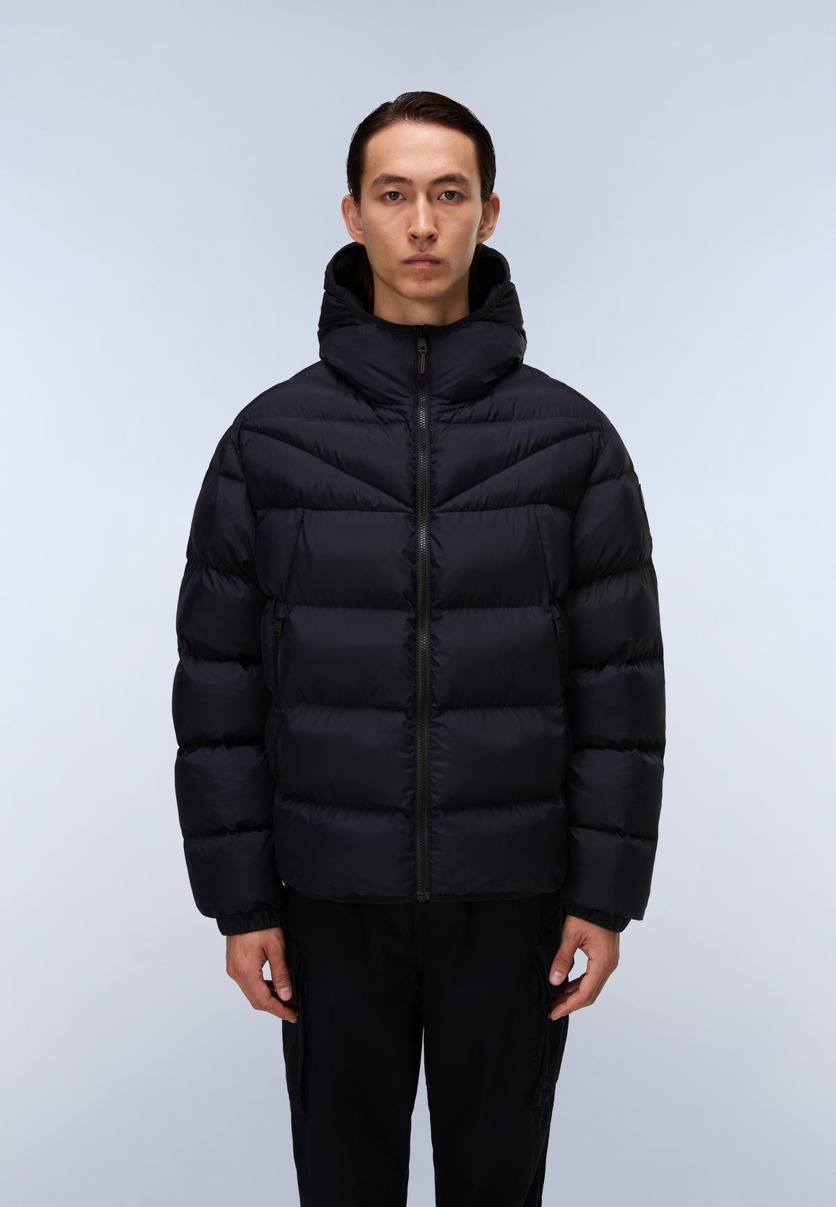 Steppjacke mit Kapuze Molveno Schwarz - 3