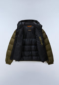 Molveno Hooded Puffer Jacket Green Olive Night - 7