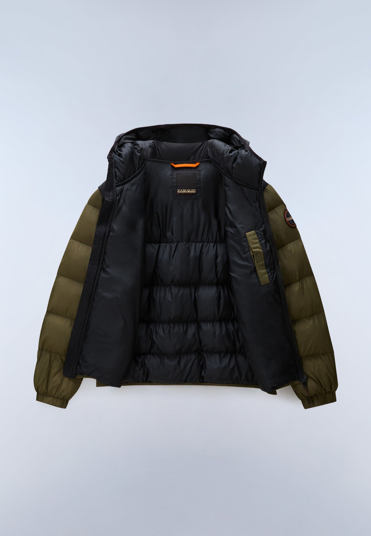 Molveno Hooded Puffer Jacket Green Olive Night - 7