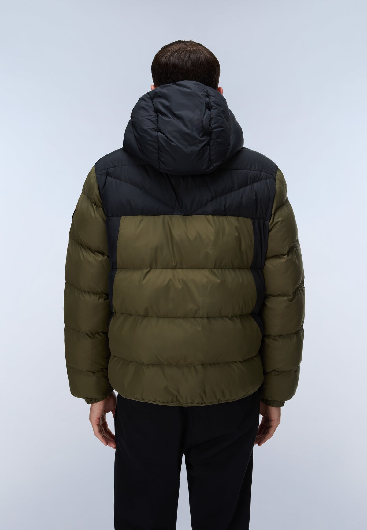 Molveno Hooded Puffer Jacket Green Olive Night - 4