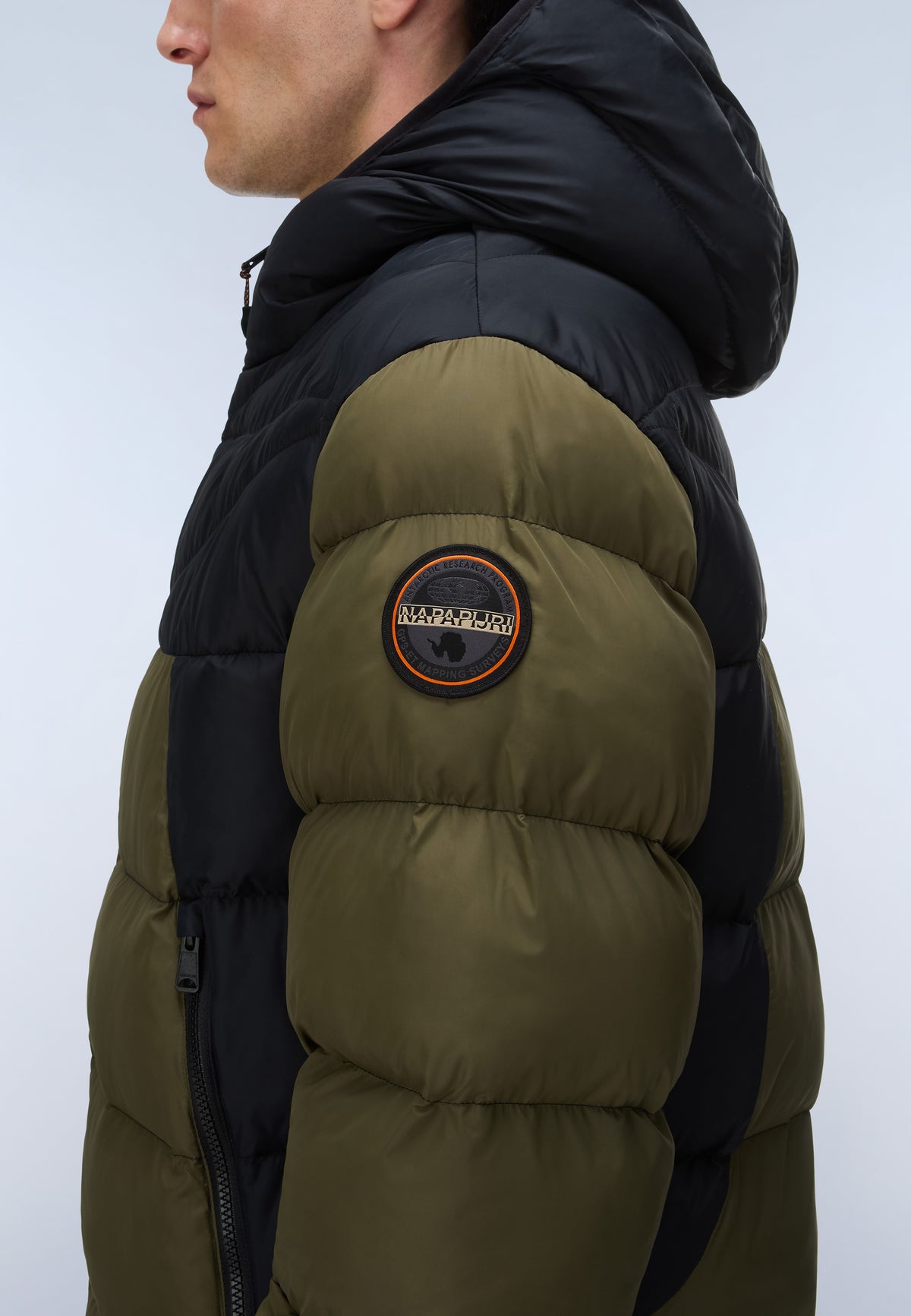 Molveno Hooded Puffer Jacket Green Olive Night - 5