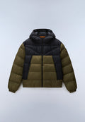Molveno Hooded Puffer Jacket Green Olive Night - 1