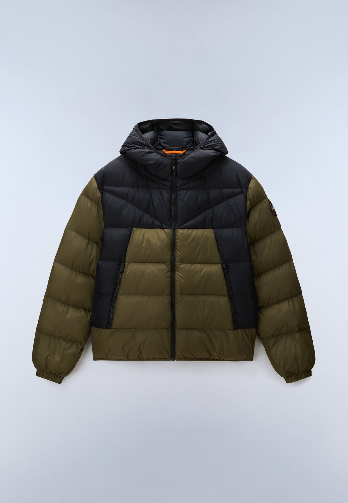 Molveno Hooded Puffer Jacket Green Olive Night - 1