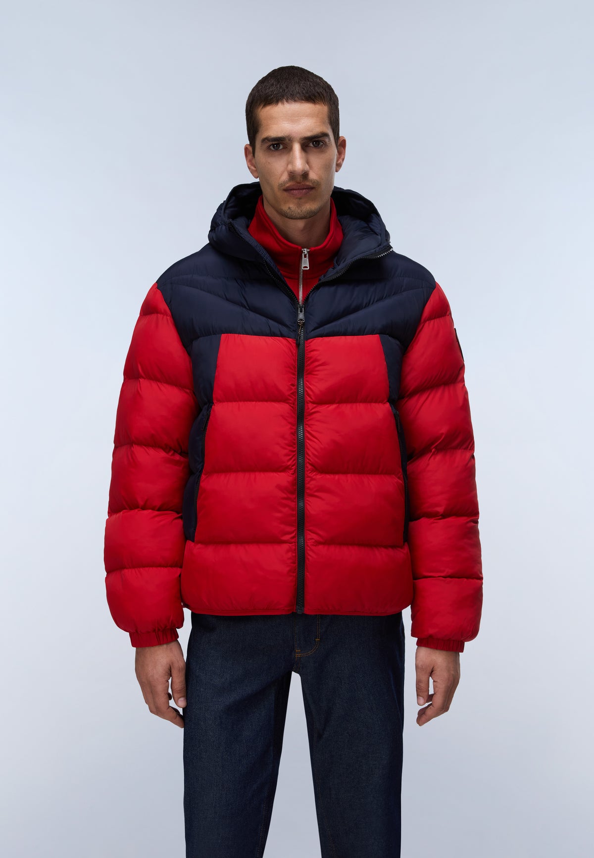 Molveno Hooded Puffer Jacket Red - 2