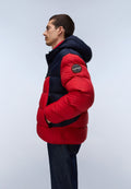 Molveno Hooded Puffer Jacket Red - 3