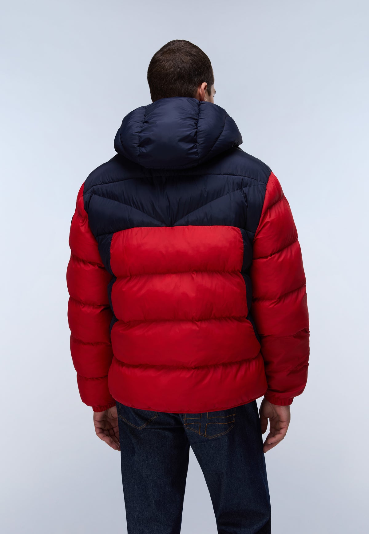 Molveno Hooded Puffer Jacket Red - 4