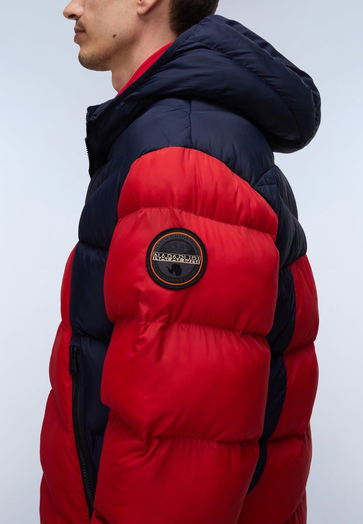 Molveno Hooded Puffer Jacket Red - 5