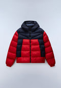Molveno Hooded Puffer Jacket Red - 1