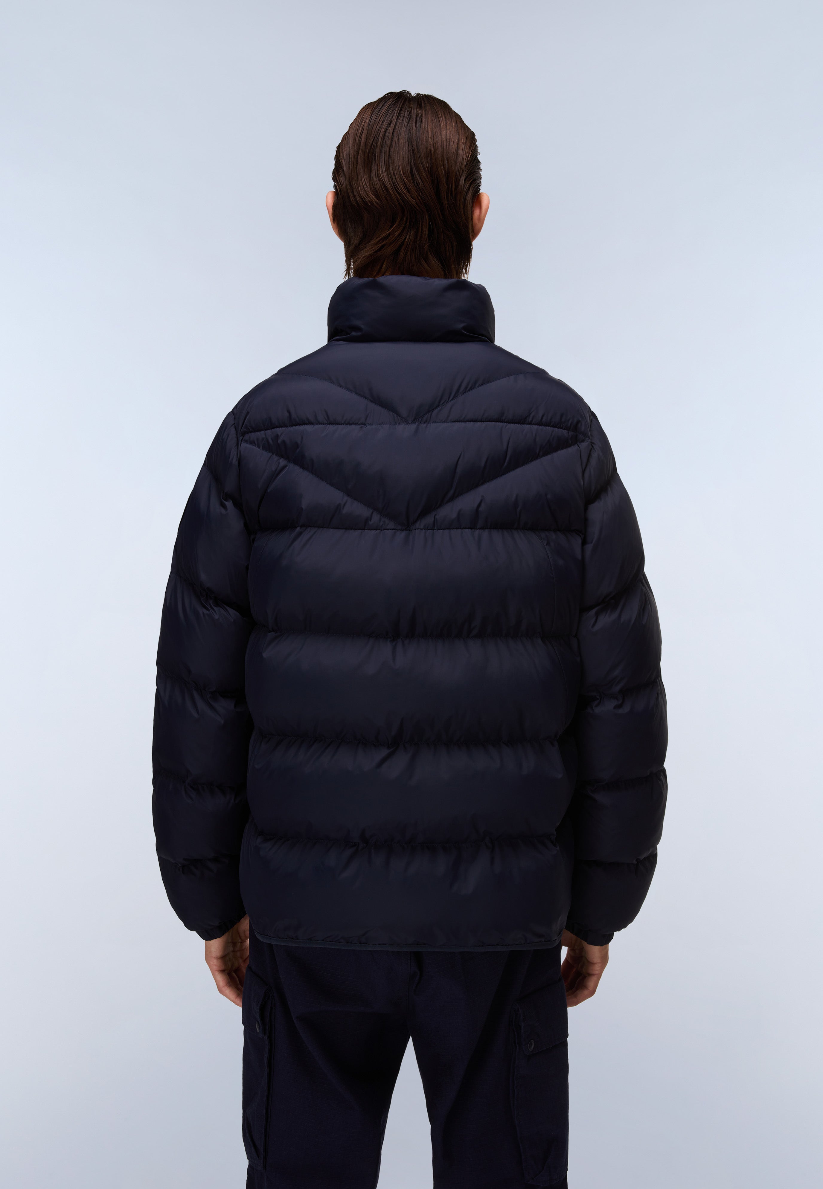 NAPAPIJRI ネイビー ダウンジャケット Napapijri jacket 20-22 Parka men's navy blue color NP0A4I1Y1761 at