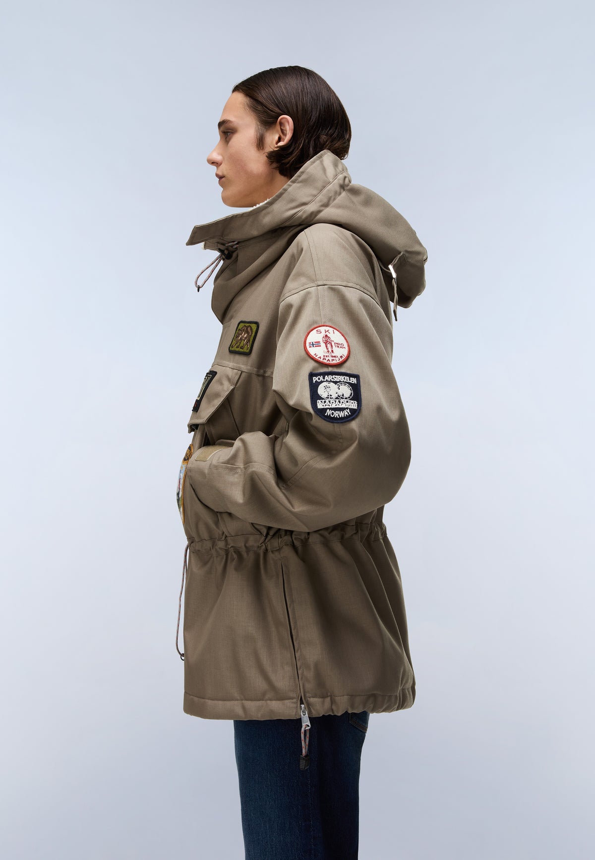 Skidoo 1990 Patch Anorak Jacket Beige - 4