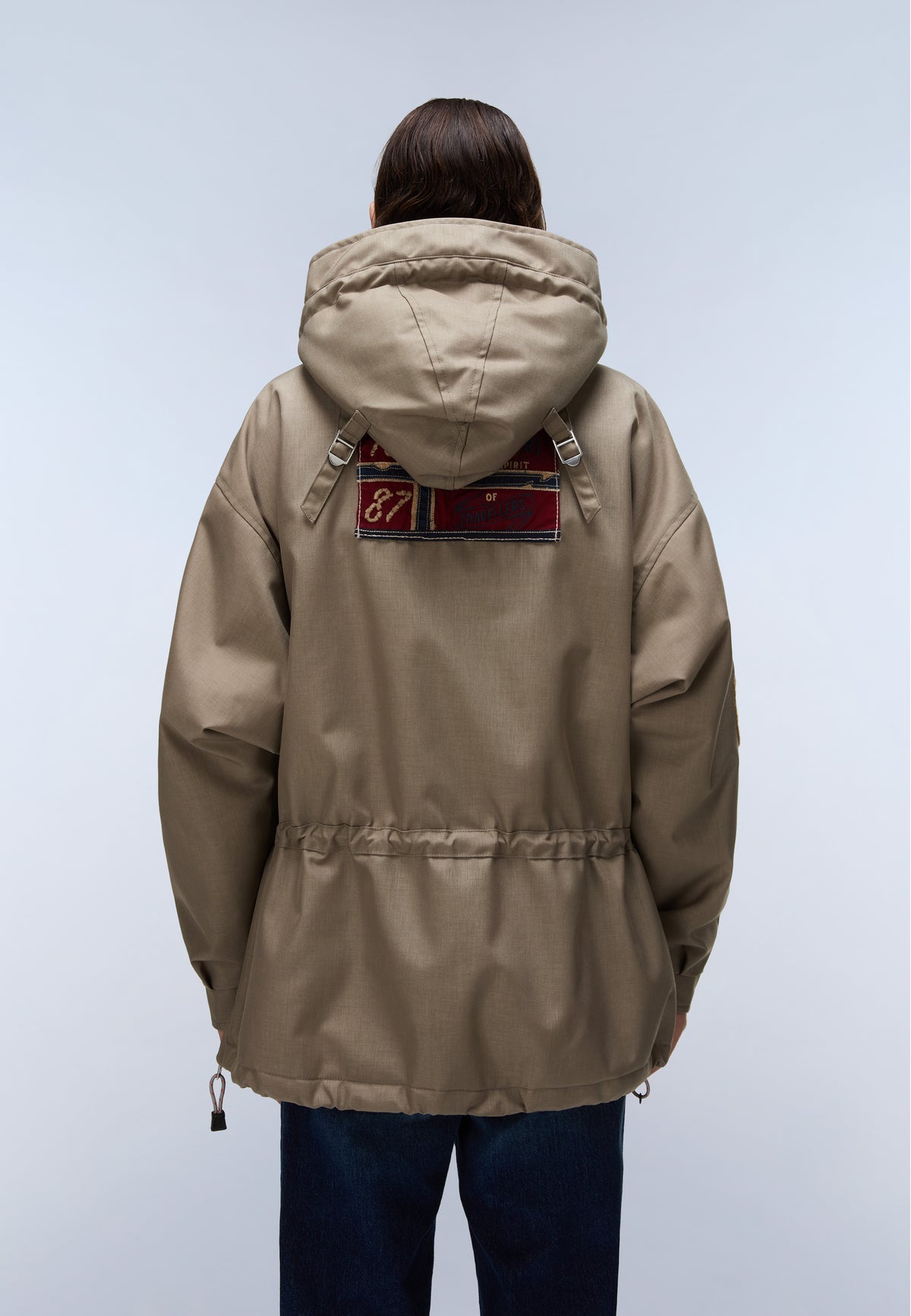 Skidoo 1990 Patch Anorak Jacket Beige - 5