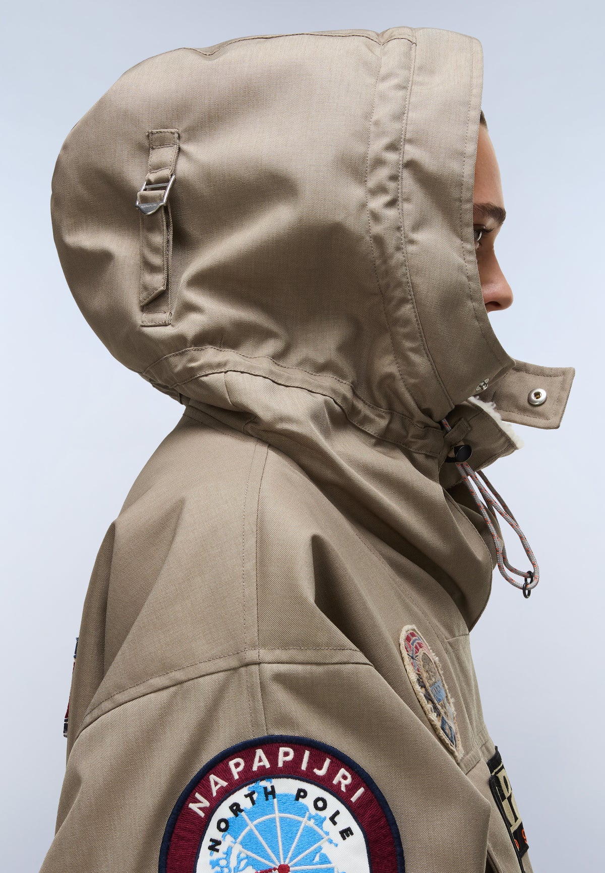 Skidoo 1990 Patch Anorak Jacket Beige - 8