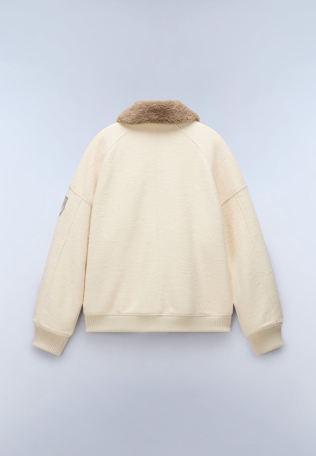 Giacca Bomber Tovel in Lana Beige - 5