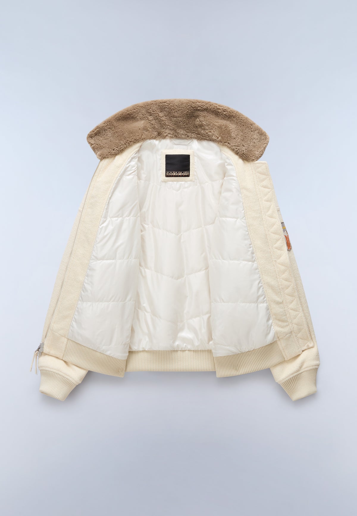 Giacca Bomber Tovel in Lana Beige - 7