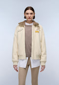 Giacca Bomber Tovel in Lana Beige - 3