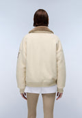 Giacca Bomber Tovel in Lana Beige - 4