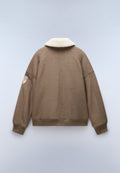 Tovel Wool Bomber Jacket Beige - 6
