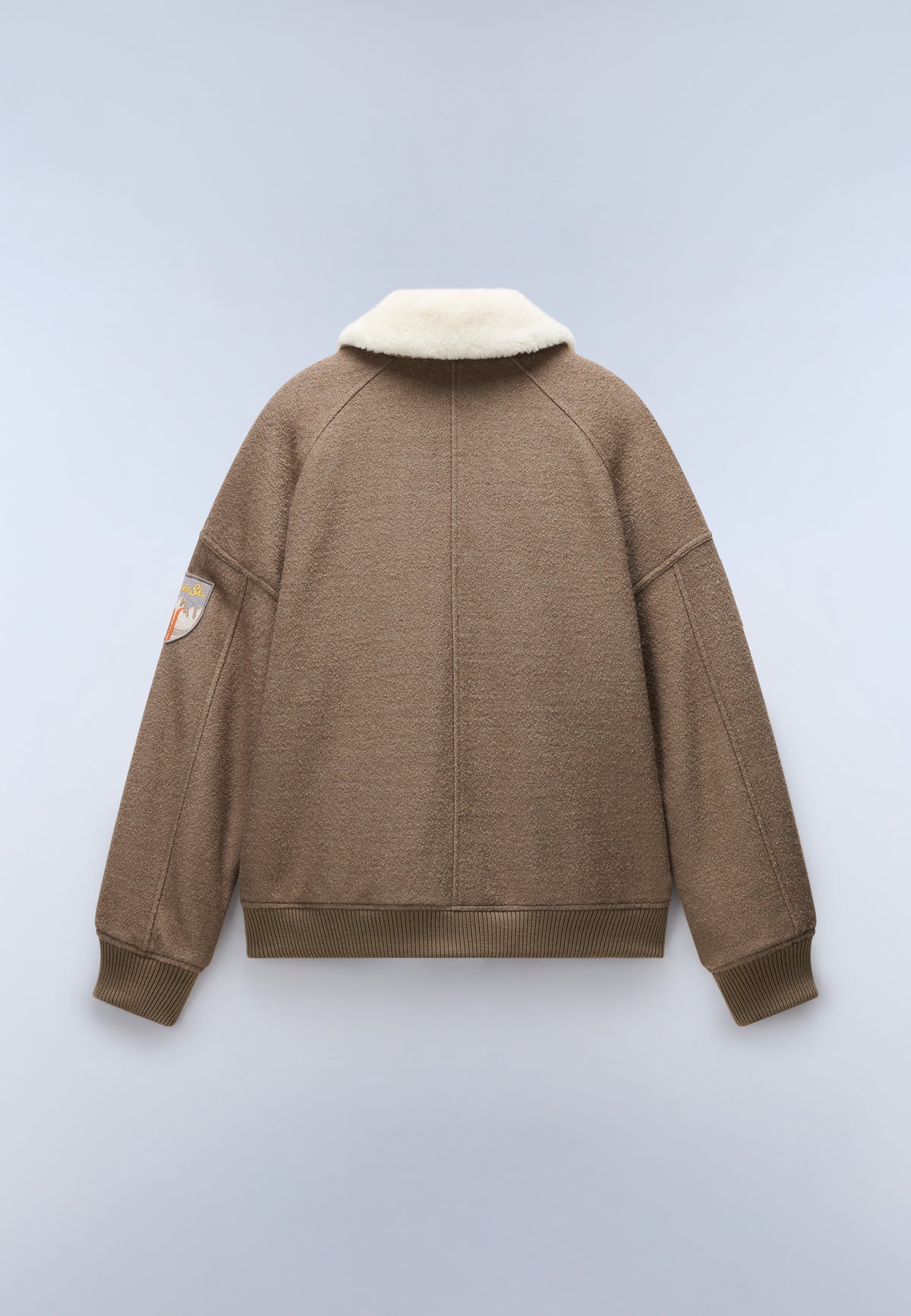 Tovel Wool Bomber Jacket Beige - 6