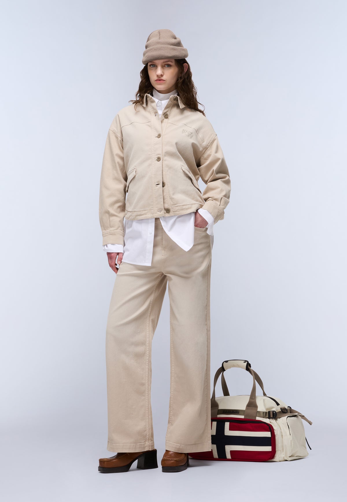 Rendena Long Sleeve Shirt Beige - 3
