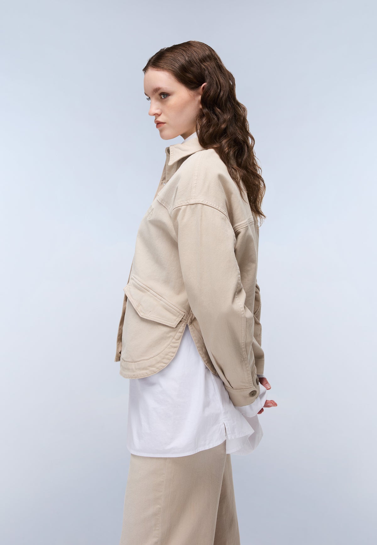Rendena Long Sleeve Shirt Beige - 5