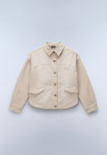 Rendena Long Sleeve Shirt Beige - 1