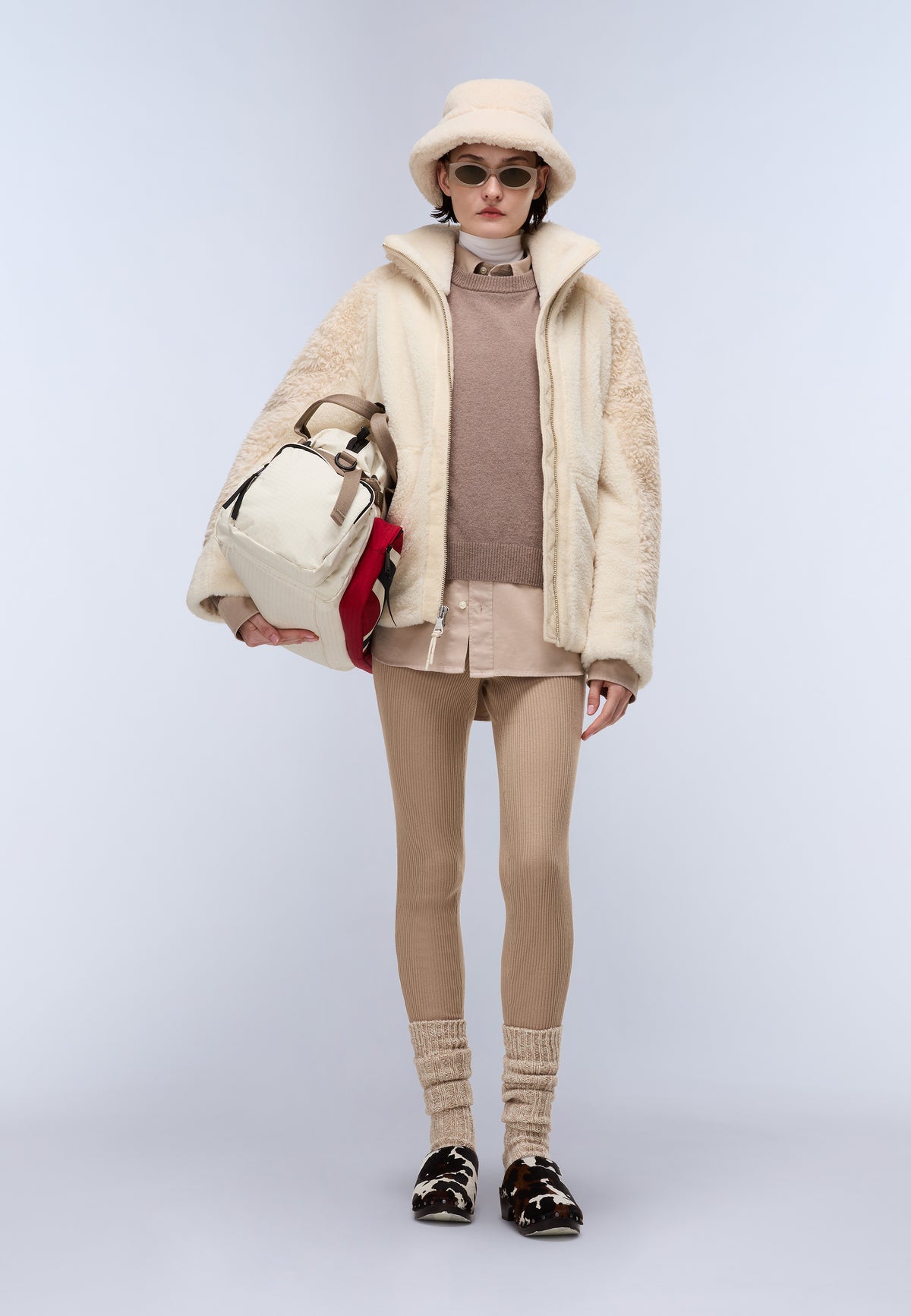 Falkner Fleece Jacket Beige - 3