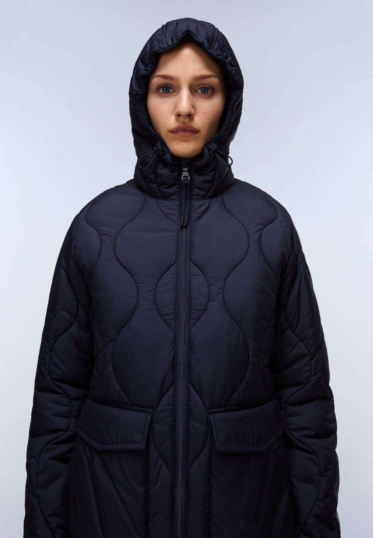 Sort Puffer Jacket Dark Blue - 2