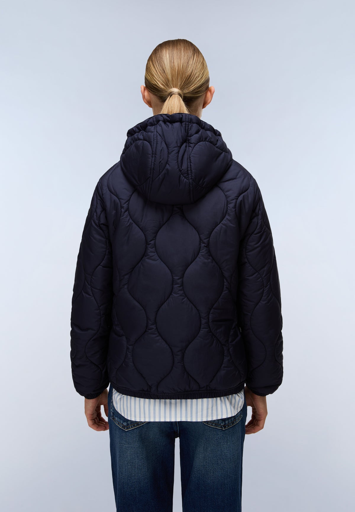 Sort Puffer Jacket Dark Blue - 5