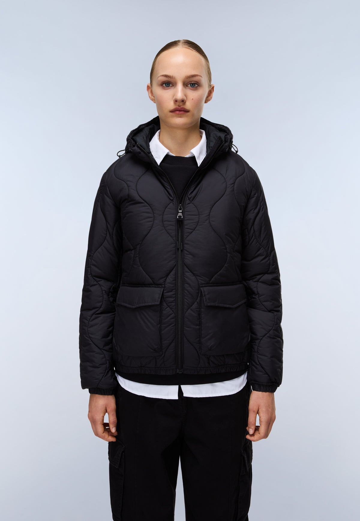 Sort Puffer Jacket Black - 3