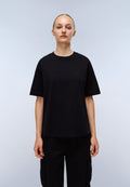 T-Shirt a Maniche Corte Campido in Jersey Nero - 2