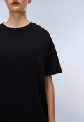 T-Shirt a Maniche Corte Campido in Jersey Nero - 5