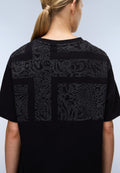T-Shirt a Maniche Corte Campido in Jersey Nero - 6