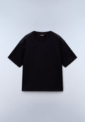 T-Shirt a Maniche Corte Campido in Jersey Nero - 1