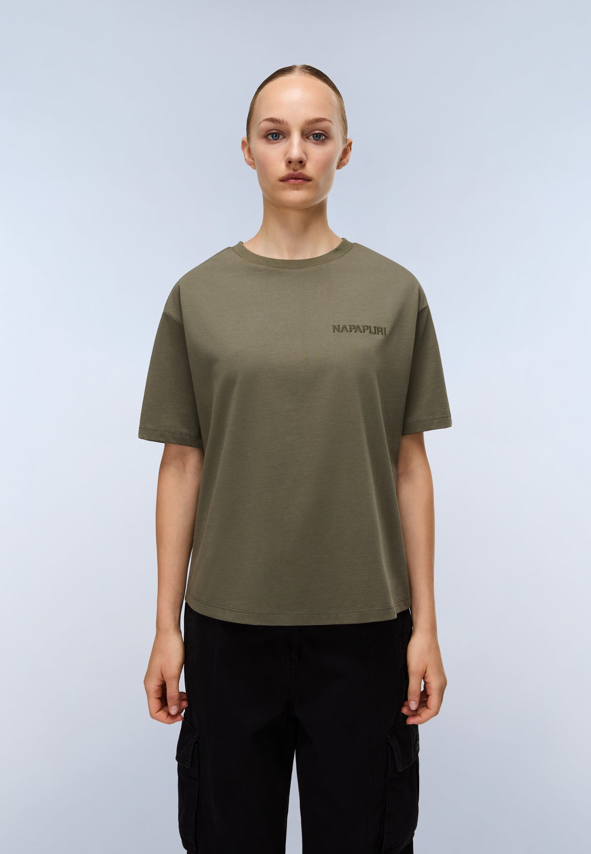 Campido Jersey Short Sleeve T-Shirt Green Tea Leaf - 2