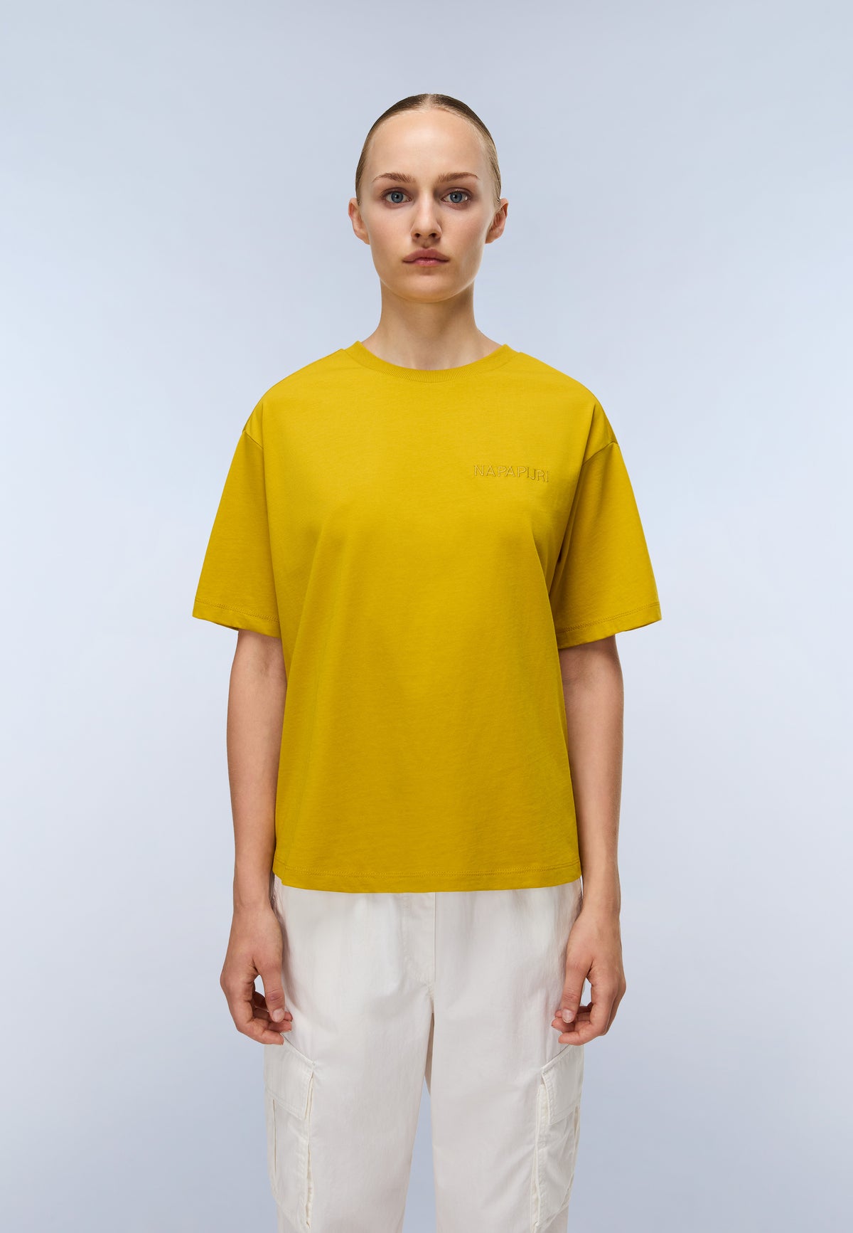 Campido Jersey Short Sleeve T-Shirt Yellow Gold - 2
