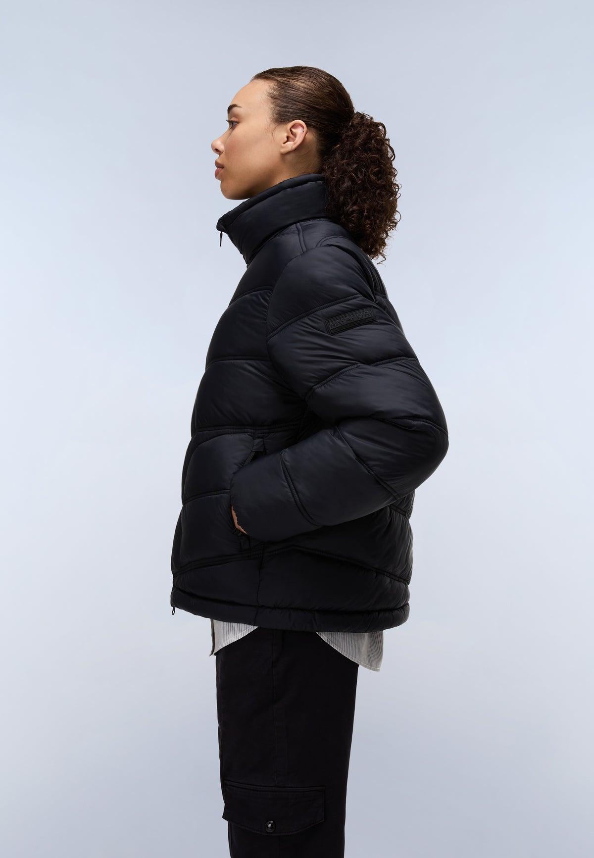 Kurze Steppjacke Ega Schwarz - 3