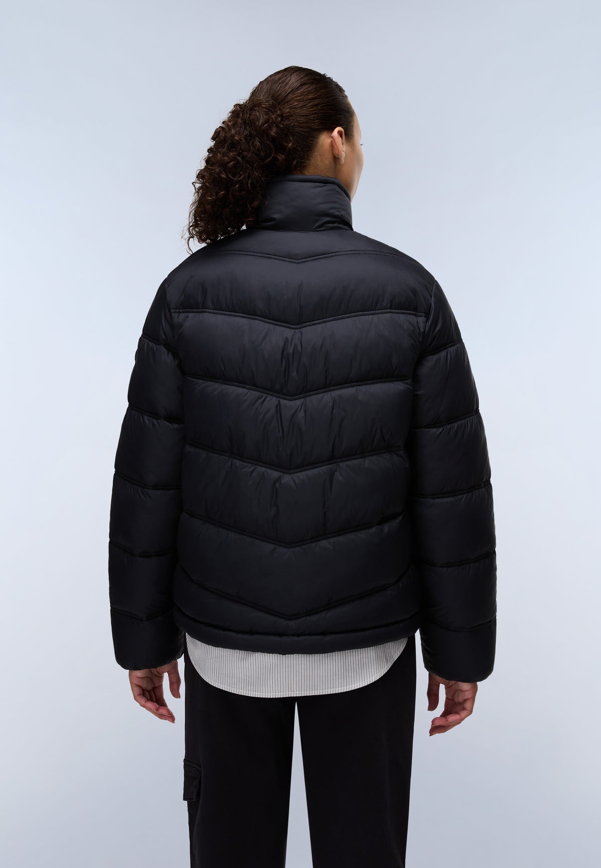 Kurze Steppjacke Ega Schwarz - 4