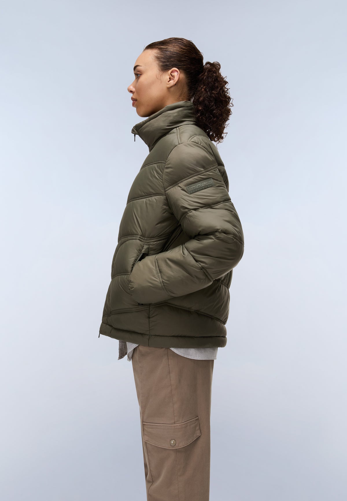 Kurze Steppjacke Ega Grün Tea Leaf - 3