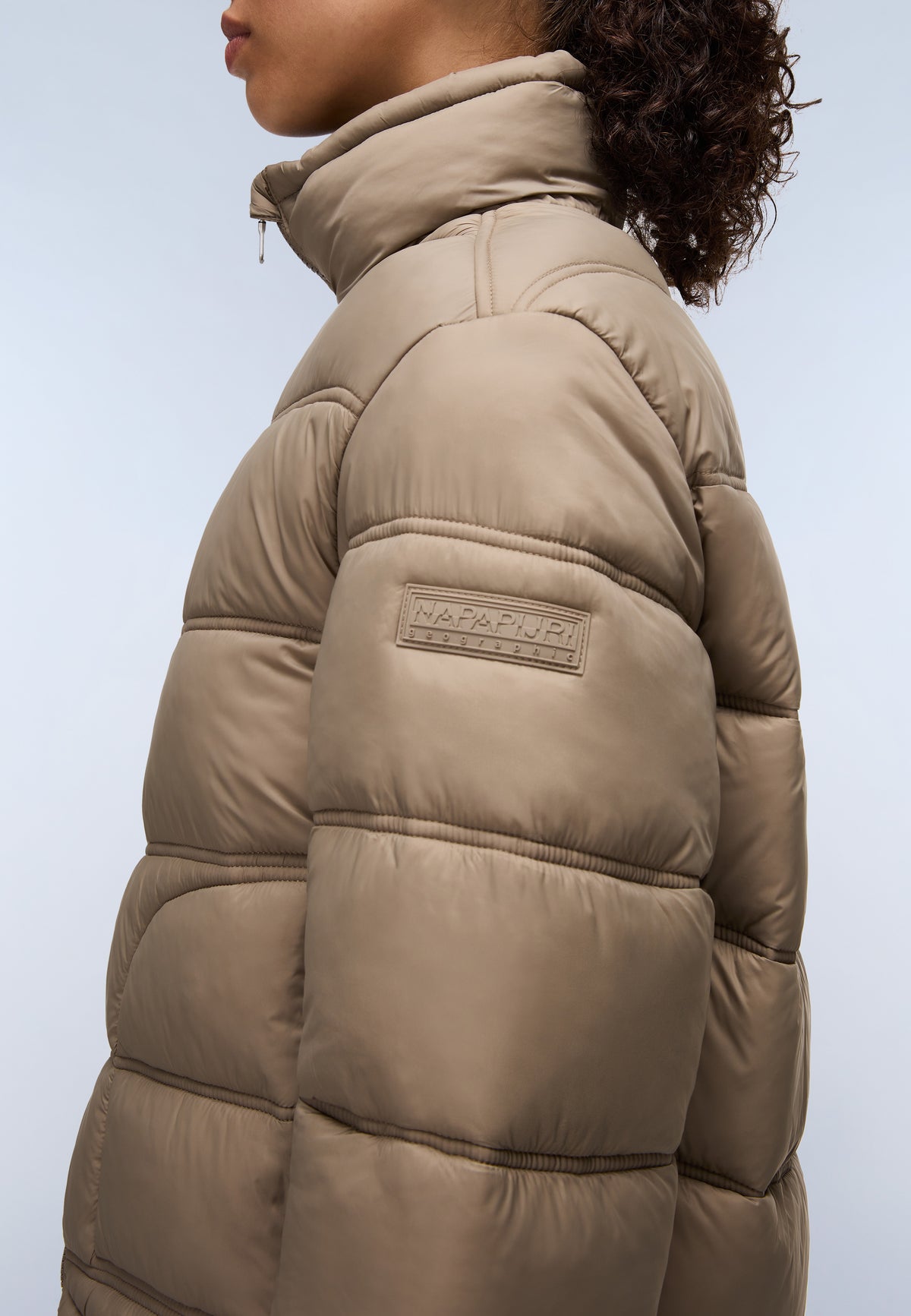 Ega Short Puffer Jacket Beige - 6