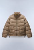 Ega Short Puffer Jacket Beige - 1