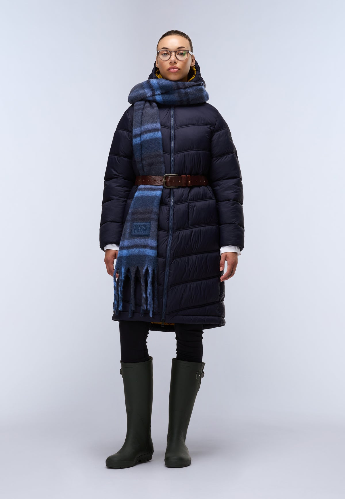 Lange Steppjacke Ega Dark Blue - 3