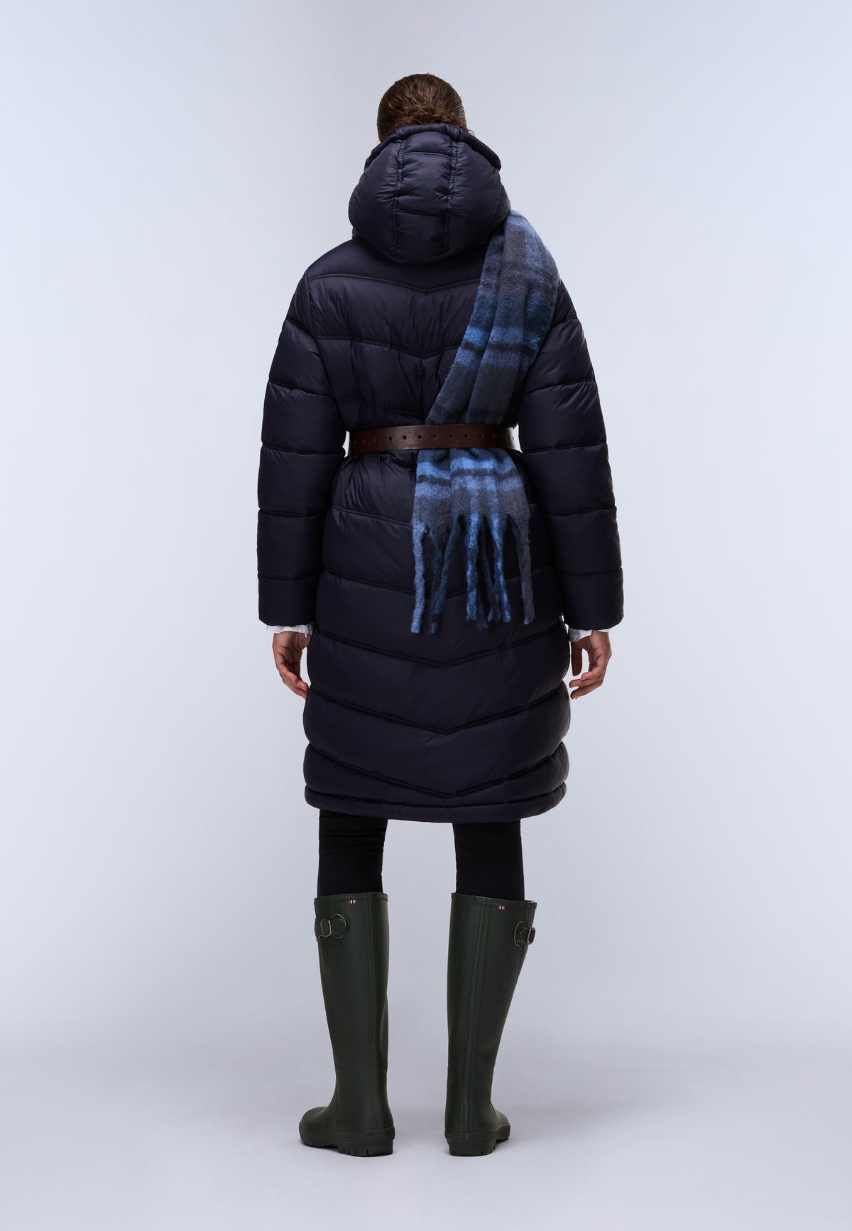 Lange Steppjacke Ega Dark Blue - 5