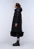 Lange Steppjacke Ega Schwarz - 4