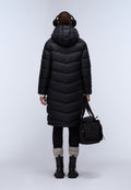 Lange Steppjacke Ega Schwarz - 5