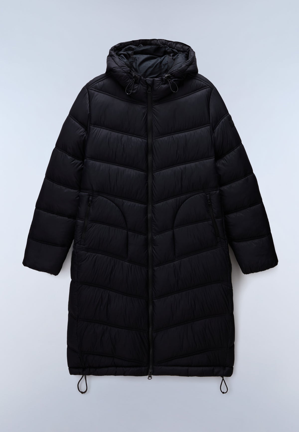 Lange Steppjacke Ega Schwarz - 1