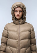 Lange Steppjacke Ega Beige - 2