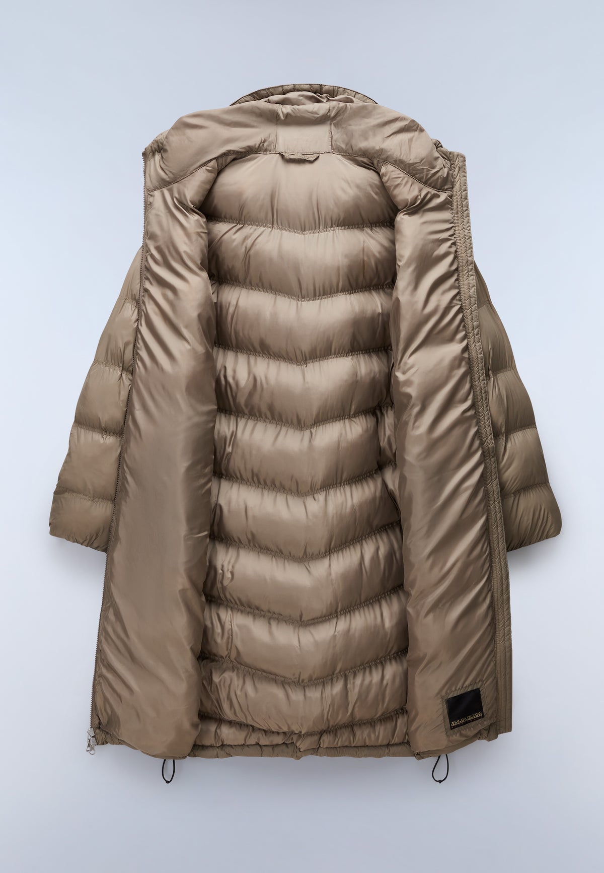 Lange Steppjacke Ega Beige - 4